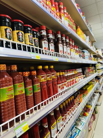 Sauces shelf